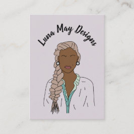 モダンボス女性ジュエリー表示名刺 名刺