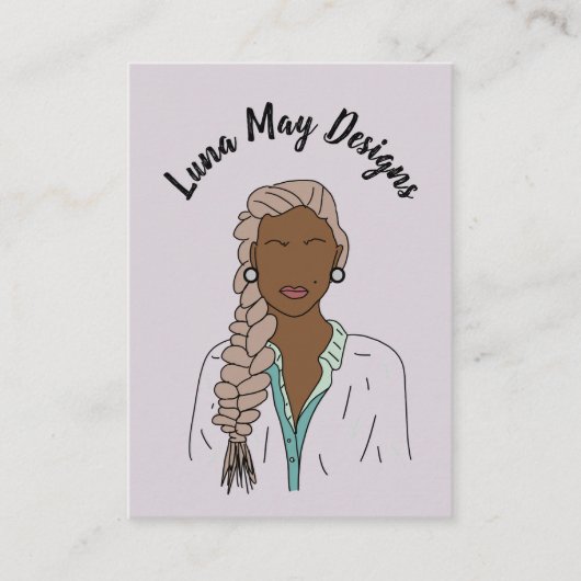 モダンボス女性ジュエリー表示名刺 名刺 (正面)