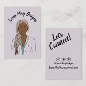 モダンボス女性ジュエリー表示名刺 名刺 (正面/裏面)