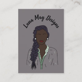 モダンボス女性ジュエリー表示名刺 名刺