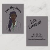 モダンボス女性ジュエリー表示名刺 名刺 (正面/裏面)