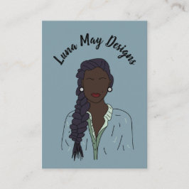 モダンボス女性ジュエリー表示名刺 名刺