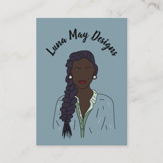 モダンボス女性ジュエリー表示名刺 名刺 (正面)