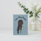 モダンボス女性ジュエリー表示名刺 名刺 (スタンド正面)