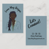 モダンボス女性ジュエリー表示名刺 名刺 (正面/裏面)