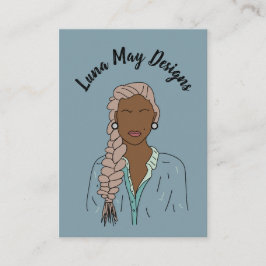 モダンボス女性ジュエリー表示名刺 名刺