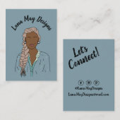 モダンボス女性ジュエリー表示名刺 名刺 (正面/裏面)