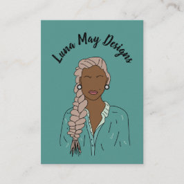 モダンボス女性ジュエリー表示名刺 名刺