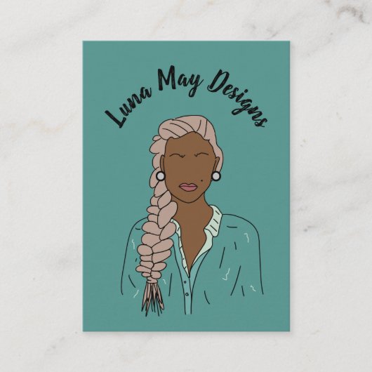 モダンボス女性ジュエリー表示名刺 名刺 (正面)