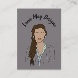 モダンボス女性ジュエリー表示名刺 名刺