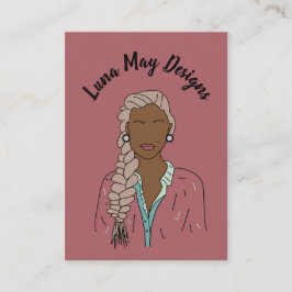 モダンボス女性ジュエリー表示名刺 名刺