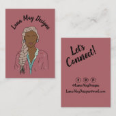 モダンボス女性ジュエリー表示名刺 名刺 (正面/裏面)