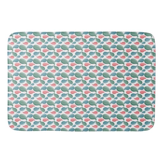 モダンボタニカルアート バスマット (正面)