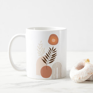 モダンボタニカルサンライズ|ポジティブな気分 コーヒーマグカップ