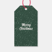 モダンボタニカルネームウォーターカラースクリプトクリスマス ギフトタグ (裏面)