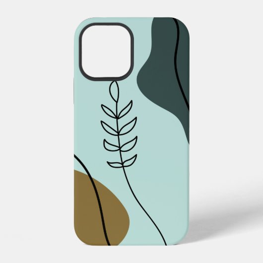 モダンボタニカルiPhoneケース iPhoneケース (裏面)