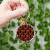 モダンボヘミアンエレガント抽象アートパターン #503 キーホルダー (手)