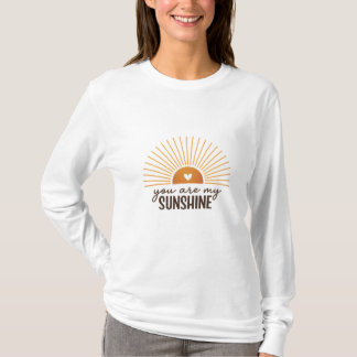 モダンボホな「You Are My Sunshine」サンシャイン デザイン Tシャツ