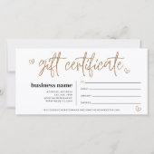 モダンボホギフト券 (裏面)