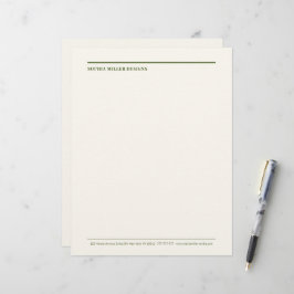 モダンボホー抽象的なラインインテリアデザイナークリーム レターヘッド