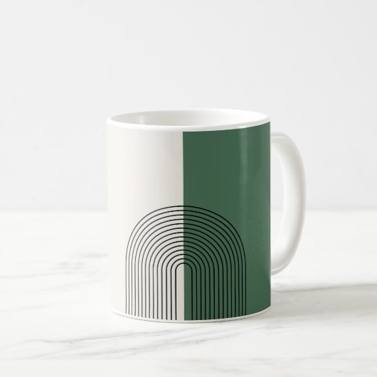 モダンボホ抽象画 コーヒーマグカップ (正面右)