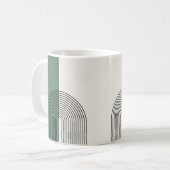 モダンボホ抽象画 コーヒーマグカップ (正面左)