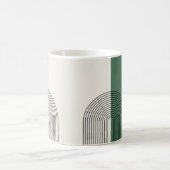 モダンボホ抽象画 コーヒーマグカップ (中央)