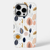 モダンボホ抽象的ボタニカル柄 Case-Mate iPhoneケース (裏面)