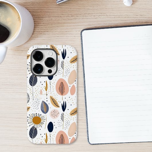 モダンボホ抽象的ボタニカル柄 Case-Mate iPhoneケース