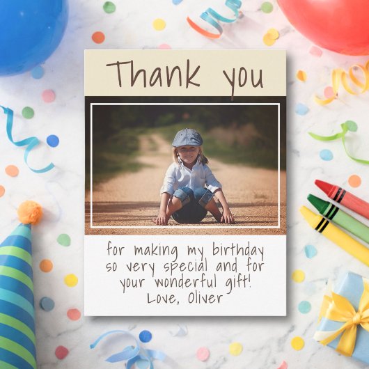 モダンボーイの写真 誕生日ありがとう ポストカード