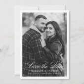 モダンボーダー写真ウエディング セーブザデート (正面)