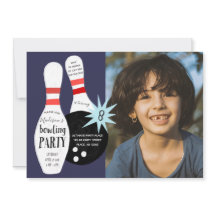 モダンボーリングブルー&レッド誕生日パーティー
