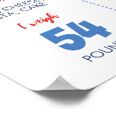 モダンボーリング子供の誕生日マイルストーンのポスター ポスター (角)