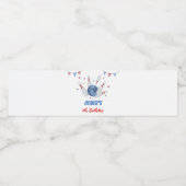 モダンボーリング誕生日パーティーウォーターボトルラベル ペットボトルラベル (シングルラベル)