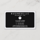 モダンボーリング（色をカスタマイズ可能） 名刺 (裏面)