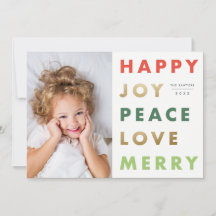 モダンボールドタイプのフォトクリスマス