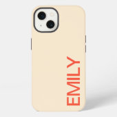 モダンボールドパーソナライズ iPhoneケース (裏面)