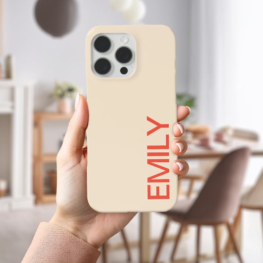 モダンボールドパーソナライズ iPhoneケース