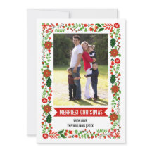 モダンポインセティアス赤と緑のクリスマスの写真