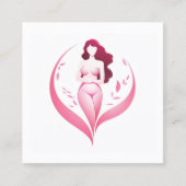 モダンポスト/プレトリートメント気に体 スクエア名刺 (正面)