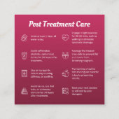 モダンポスト/プレトリートメント気に体 スクエア名刺 (裏面)