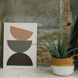 モダンポッドEarth Tone Wall Artポスター ポスター