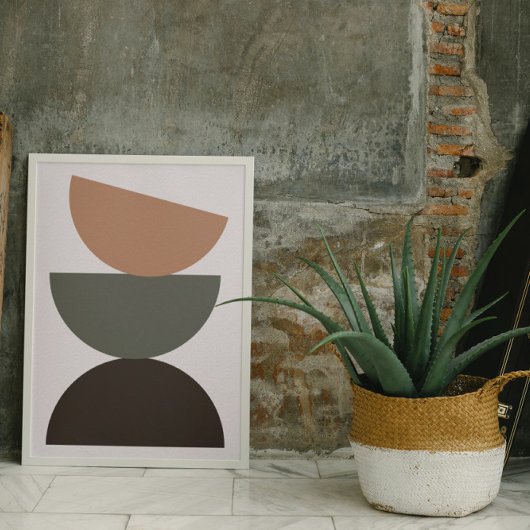 モダンポッドEarth Tone Wall Artポスター ポスター