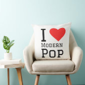 モダンポップのスクエアステッカーが好き クッション (椅子)
