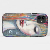 モダンポップアートの幻想的な眠り絵 Case-Mate iPhoneケース (裏面(横))