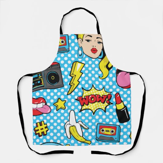 モダンポップアート エプロン (正面)
