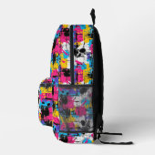 モダンポップ・アートの文化都市通りスタイル抽象芸術 プリントバックパック (右)