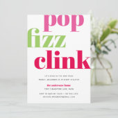 モダンポップ・アートの |大晦日パーティの招待状 招待状 (スタンド正面)