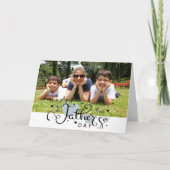 モダンポートレート父の日 カード (正面)