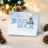 モダンポーラーベアの冬 Bearly Wait サンキューカード